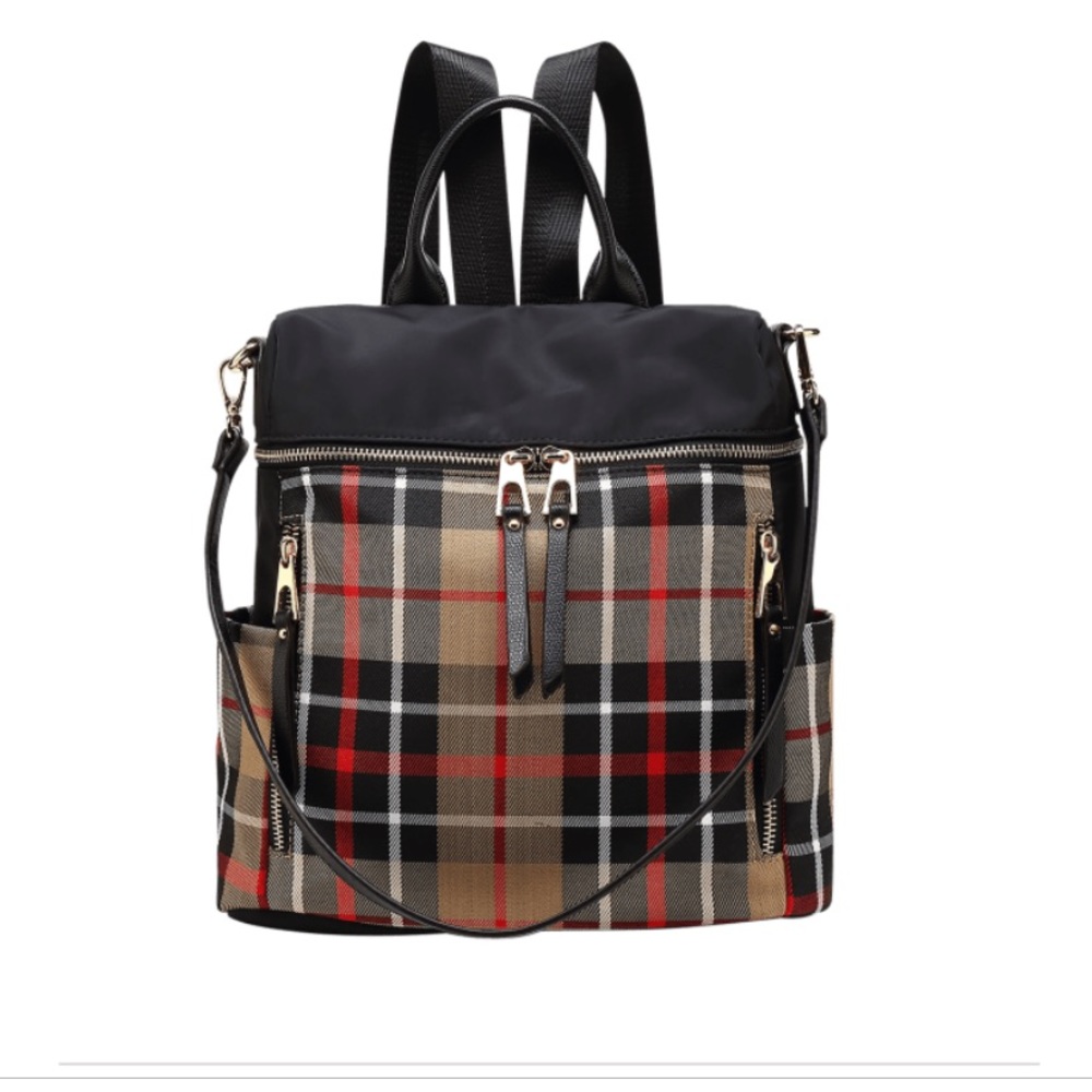 MKF- Mia k Farrow Nishi Plaid Backpack!! NWT!!